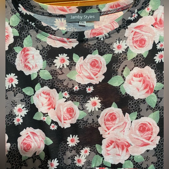 Rose Print Maxi Dress - Picture 2 of 3